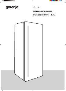 Bruksanvisning Gorenje RN618D6X6WF Kylskåp