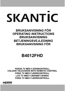 Bruksanvisning Skantic B4012FHD LED-TV