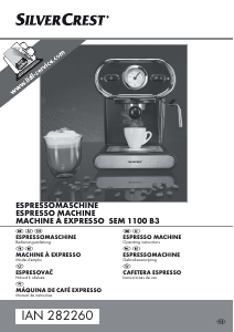 Manual SilverCrest SEM 1100 B3 Espresso Machine