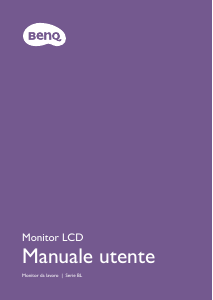 Manuale BenQ BL2480 Monitor LCD