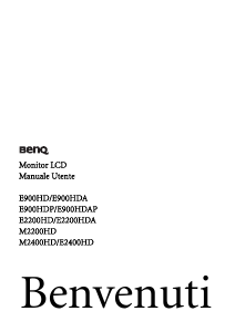 Manuale BenQ E2200HD Monitor LCD