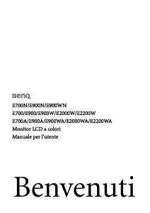 Manuale BenQ E900 Monitor LCD