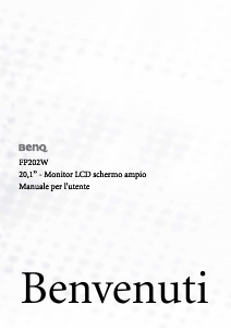 Manuale BenQ FP202W Monitor LCD