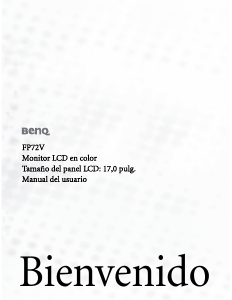 Manual de uso BenQ FP72V Monitor de LCD