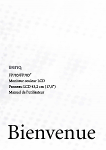 Mode d’emploi BenQ FP783+ Moniteur LCD