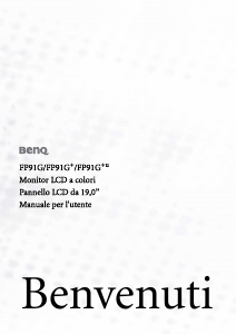 Manuale BenQ FP91G Monitor LCD