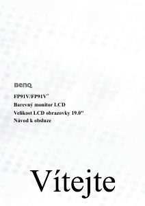 Manuál BenQ FP91V+ LCD monitor