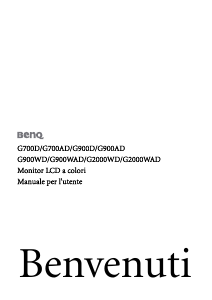 Manuale BenQ G2000WAD Monitor LCD