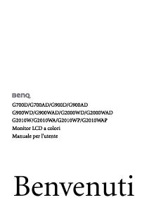 Manuale BenQ G2010WAP Monitor LCD