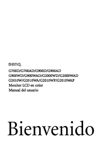 Manual de uso BenQ G2010WAP Monitor de LCD