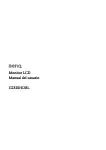 Manual de uso BenQ G2320HDBL Monitor de LCD