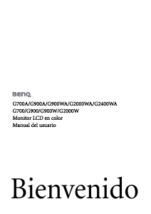 Manual de uso BenQ G900 Monitor de LCD