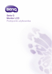 Instrukcja BenQ GL2070 Monitor LCD