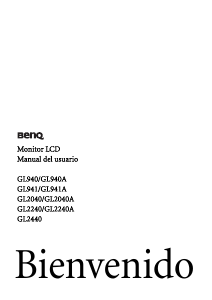 Manual de uso BenQ GL2240 Monitor de LCD