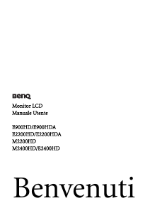 Manuale BenQ M2200HD Monitor LCD