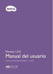 Manual de uso BenQ PD2506Q Monitor de LCD