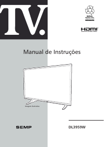 Manual Semp DL 3959W Televisor LED