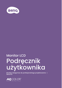 Instrukcja BenQ PD2705U Monitor LCD