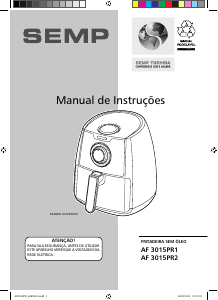 Manual Semp AF 3015 PR1 Fritadeira