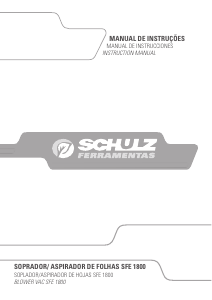 Manual Schulz SFE 1800 Soprador de folhas