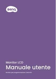 Manuale BenQ RD280U Monitor LCD