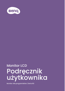 Instrukcja BenQ RD280UA Monitor LCD