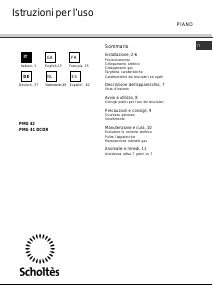 Manual de uso Scholtès PMG 42 Placa