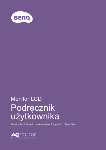 Instrukcja BenQ SW271 Monitor LCD