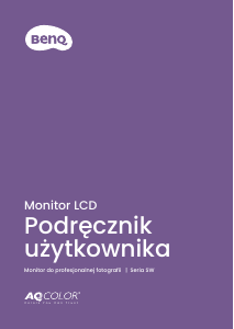 Instrukcja BenQ SW272Q Monitor LCD