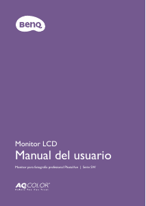Manual de uso BenQ SW320 Monitor de LCD