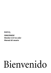 Manual de uso BenQ X900W Monitor de LCD