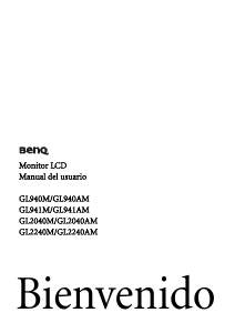 Manual de uso BenQ GL940M Monitor de LED