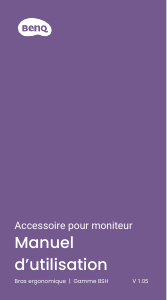 Mode d’emploi BenQ BSH01 Monture de moniteur