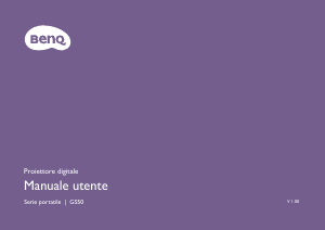 Manuale BenQ GS50 Proiettore