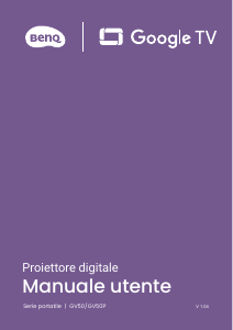 Manuale BenQ GV50 Proiettore