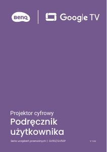 Instrukcja BenQ GV50 Projektor