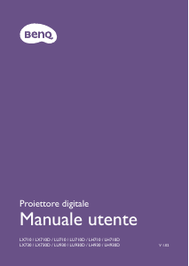 Manuale BenQ LX710 Proiettore