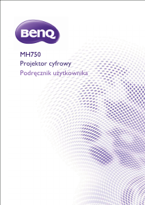 Instrukcja BenQ MH750 Projektor