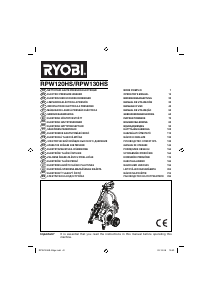 Bedienungsanleitung Ryobi RPW130HS Hochdruckreiniger