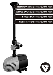 Manual VT Super 1000 Fountain Pump