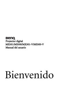 Manual de uso BenQ MS500 Proyector