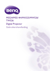 Handleiding BenQ MW526 Beamer