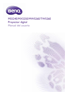 Manual de uso BenQ MW526E Proyector