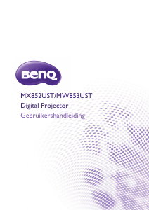 Handleiding BenQ MW853UST Beamer
