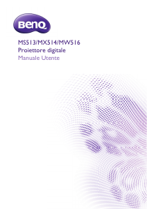 Manuale BenQ MX514 Proiettore