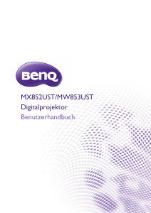 Bedienungsanleitung BenQ MX852UST Projektor