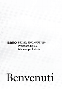 Manuale BenQ PB7210 Proiettore
