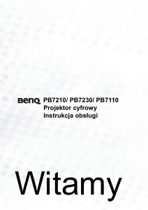Instrukcja BenQ PB7210 Projektor