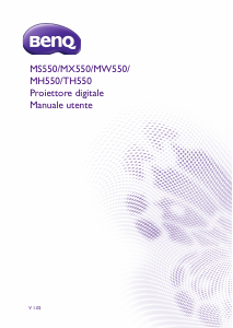 Manuale BenQ TH550 Proiettore