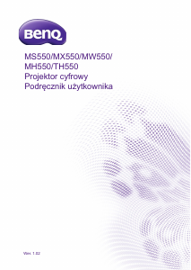 Instrukcja BenQ TH550 Projektor